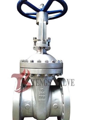 Cast Stainless Steel Gate Valve A351 CF8 SS304 300LB With Bolted Bonnet Design